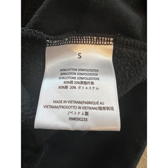 Fear of God Essentials Core Collection Nylon black Fleece Hoodie Size S - Picture 8 of 8